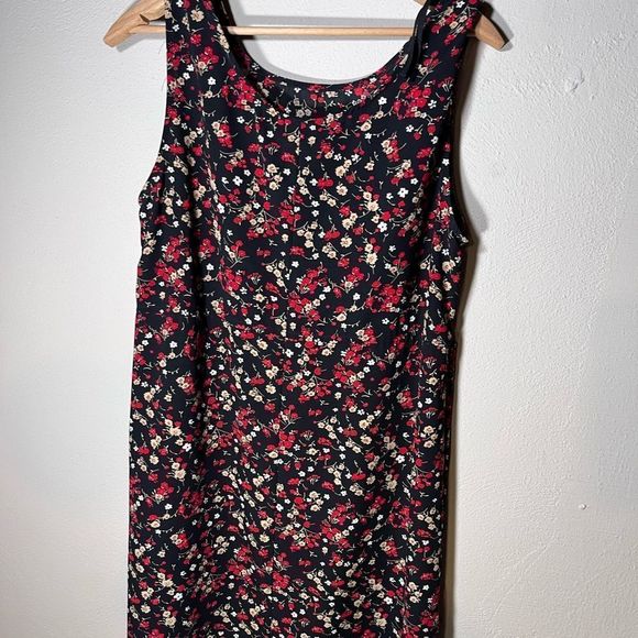 R&K Originals Dress + Sweater Embroidered Flowers and mini pearl beads Sz 10 - Picture 7 of 8